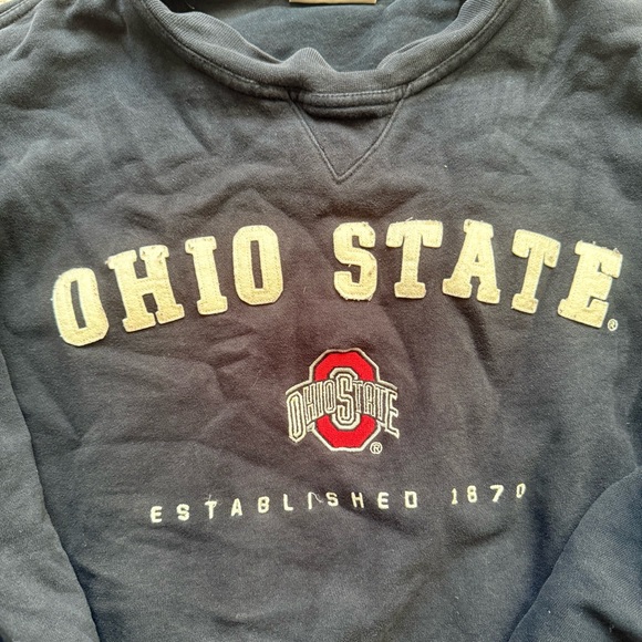 Ohio State Buckeyes Black crew neck unisex sweatshirt Lee size XL - Picture 2 of 5
